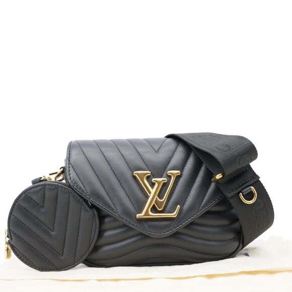 Louis Vuitton  New Wave Multi Pochette Crossbody Bag Black - Picture 3 of 9